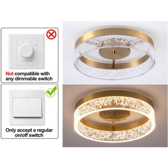 Ganeed LED Ceiling Light, 20W Recessed Installation, Suitable for Kitchen and Dining Room Lighting